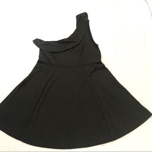 Lane Bryant | Black One-Shoulder Dress